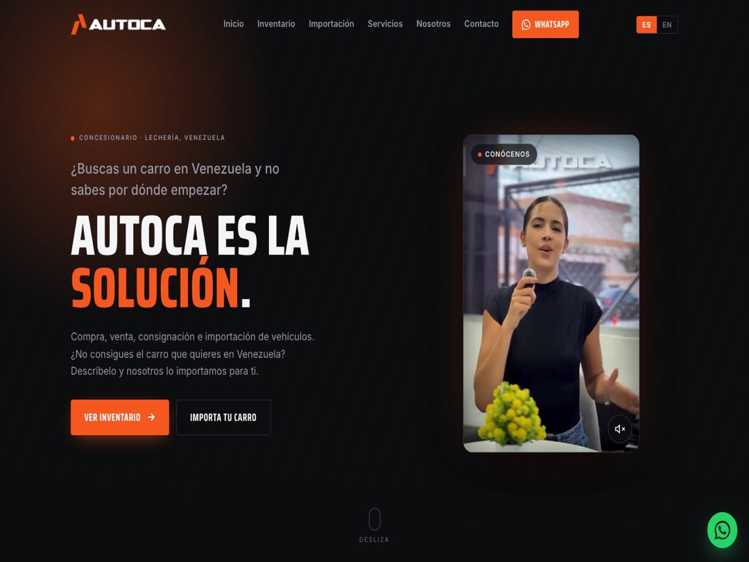 AUTOCA car marketplace website
