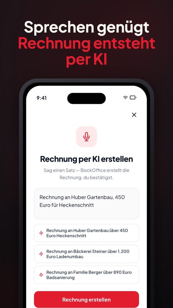 BockOffice app screens 3