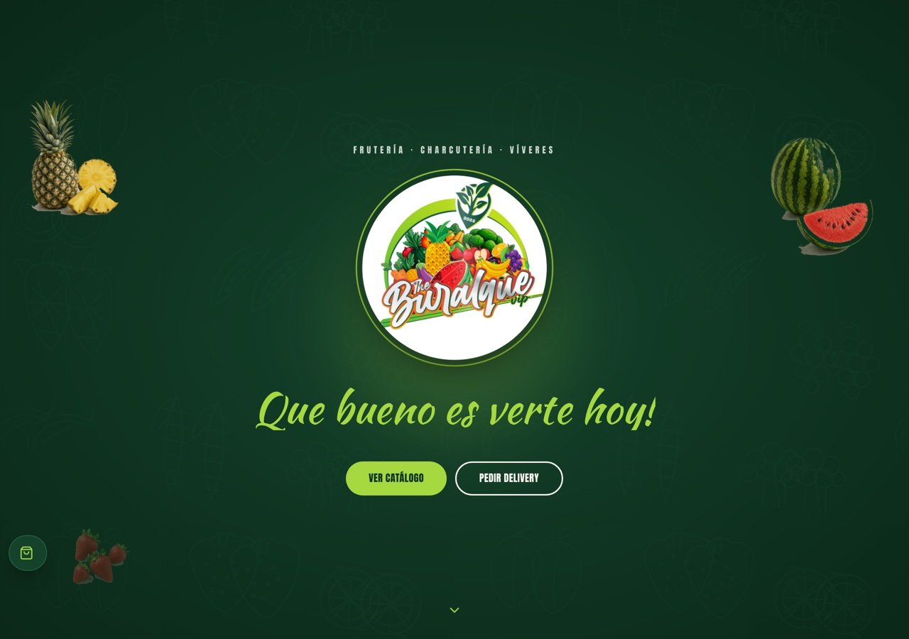 The Buralque VIP fruit and vegetable delivery website