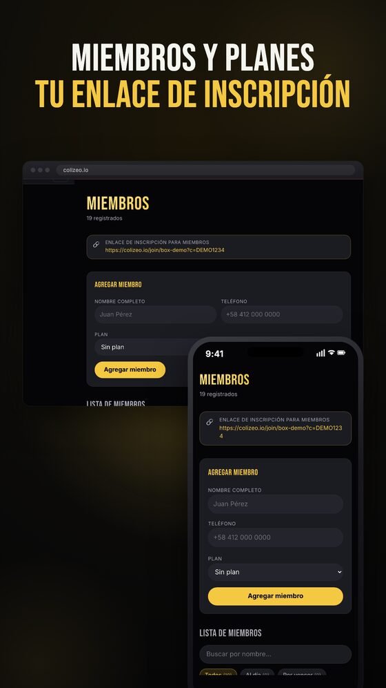 Colizeo app screens 5
