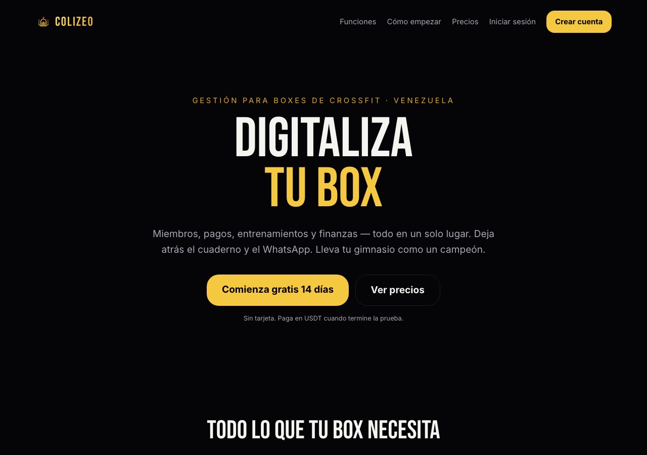 Colizeo gym management system