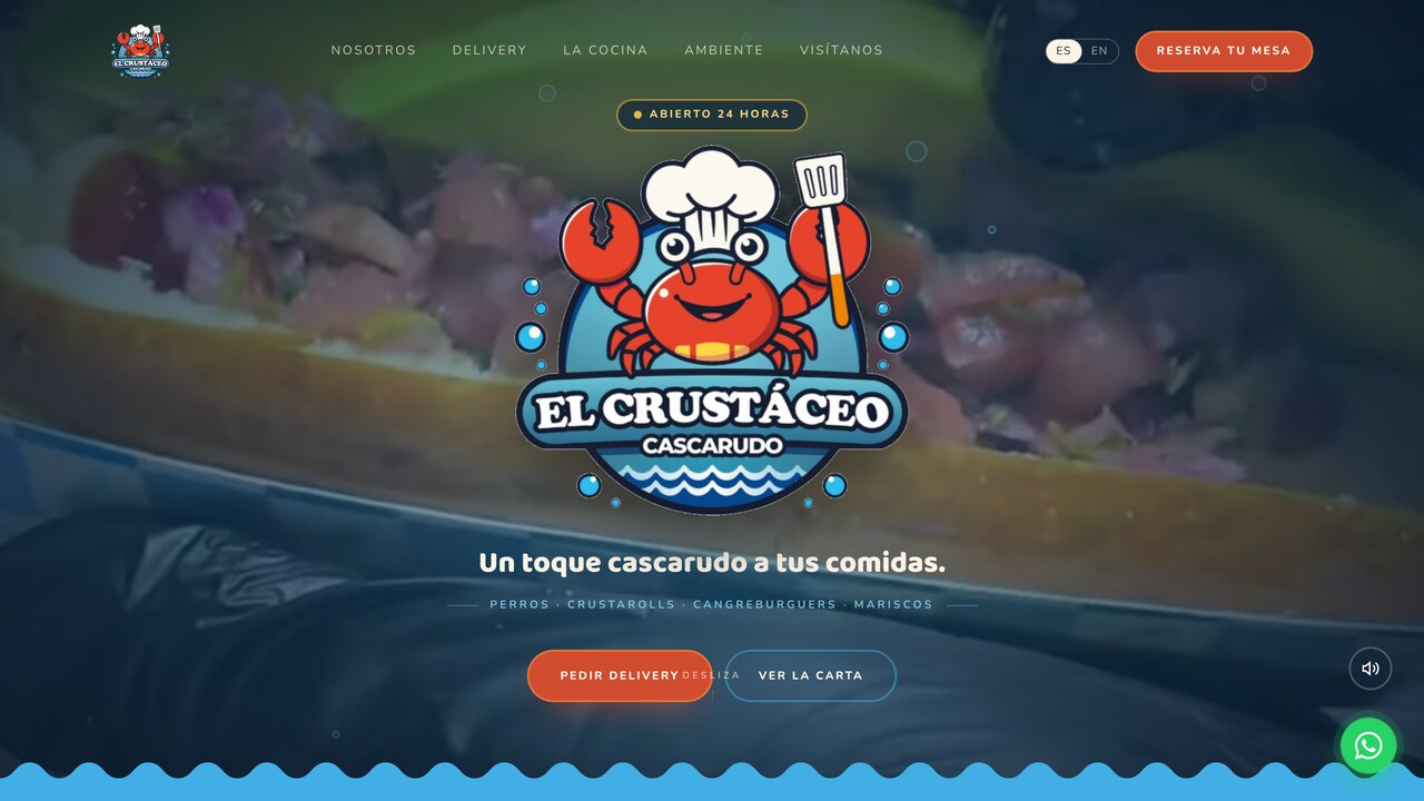 El Crust&aacute;ceo Cascarudo seafood street food website