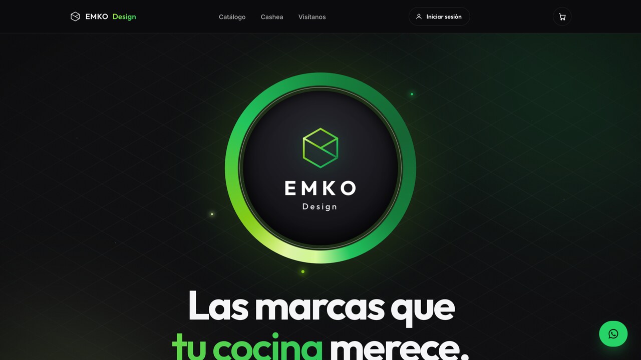 EMKO Design premium kitchen appliances store website