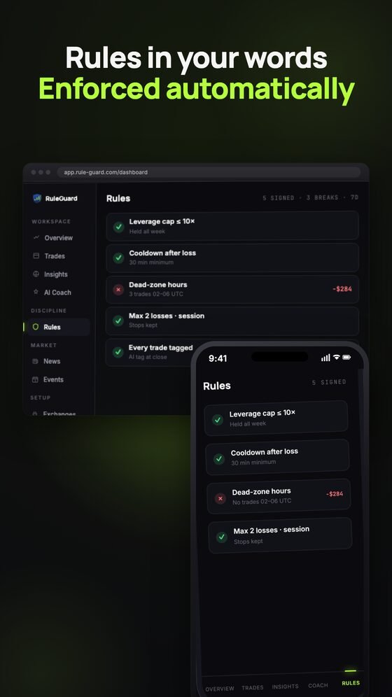RuleGuard app screens 3
